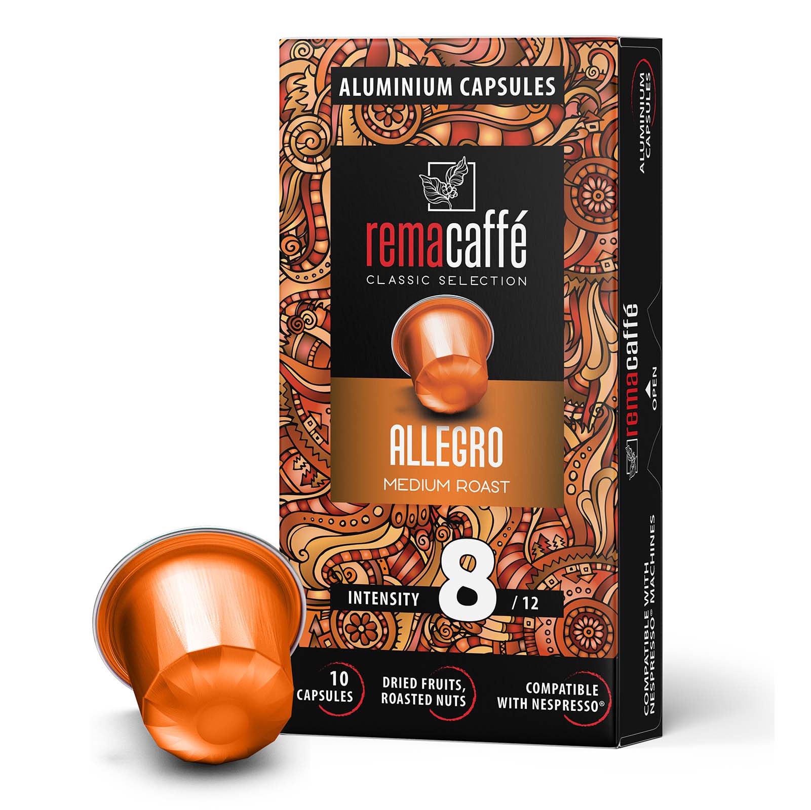 Rema Caffè Allegro Nespresso Original compatible capsules